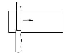 Схема движения ножа