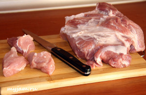 как порезать мясо на шашлык